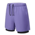 thumbnail image 3 of Gunia Gym Shorts Women With Built In Liner Chafing Workout Athletic Shorts For Outdoor Sports Yoga Gym Womens Shorts Casual Purple L, 3 of 3
