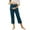 Blue, variant on Huowey Womens Pants Maternity Trousers In A Solid Color with Integrated Yoga Waistband and Functional Pockets