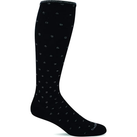 Sockwell Women's On the Spot Moderate Graduated Compression Sock, Black ...