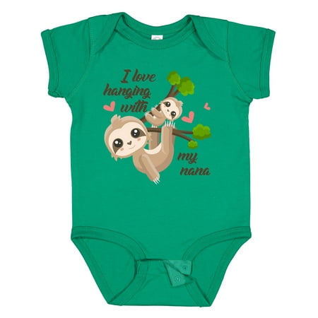 

Inktastic Hanging with My Nana Gift Baby Boy or Baby Girl Bodysuit