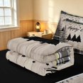 thumbnail image 5 of Erosebridal Happy Camping Zipper Full Size Comforter Sets with Fitted Sheet and 2 Pillowcases, RV Travel Trailor Camper Zipper Bedding Set, Black Reversible, 5 of 7