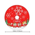 thumbnail image 5 of Christmas Tree Skirt Decorations Santa Claus Snowflake Christmas Tree Skirt Exquisite Tree Bottom Decoration Tree Skirt, 5 of 5