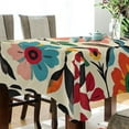 thumbnail image 4 of Yayeee Tablecloths for Rectangular Tables 54 x 54 inch Party Table Cover, Colorful Flowers, 4 of 6