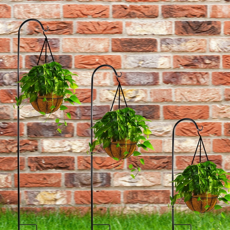 65 inches Shepherd's Hooks Garden Planter Stakes for Bird Feeders, Hanging Plant Holders Baskets,Weddings,Lanterns