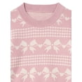 thumbnail image 4 of Modern Moments by Gerber Toddler Girl Jacquard Sweater and Wide Leg Pant Set, 2-Piece, Sizes 12 Months - 5T, 4 of 12