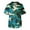 Dark Blue, variant on Men's Casual T-Shirt Short-Sleeved V-Neck Printed Front Pocket Top