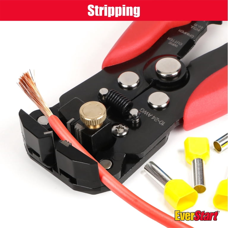 EverStart 8-Inch Self-Adjusting Wire Stripper, 10-24 AWG photo 6