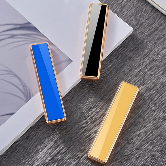 sdhkgrrt 3Pcs USB Lighter, Smart USB Rechargeable Windproof Lighter for Men Women, Ultrathin Metal Arc Lighter for Camping Hiking, Electric Plasma Lighter for Outdoor Kit