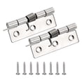thumbnail image 1 of Bisagras de resorte Uxcell, bisagras de puerta de cierre automático de acero inoxidable, bisagras pequeñas para puerta de gabinete de 3" 2, 1 of 6