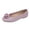 Purple, variant on Women Solid Color Ballet Flats Soft Soled Comfy Round Toe Flower Decor Shoes