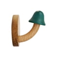 thumbnail image 1 of Gancho de Pared de Madera, Colgador Decorativo con Adhesivo, Clavija de Madera Maciza con Acabado Natural, 6.5 x 6.8 x 7.2 cm para Almacenamiento de Abrigos, Sombreros y Llaves, 1 of 6