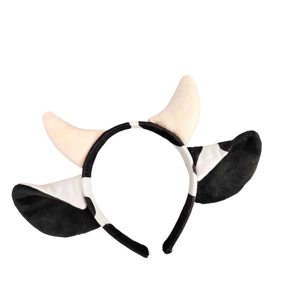 EliteGoogv Womens Halloween Soft Animal Horn Headband Lightweight Novelty Party Headband Comfy Stretch Hair Accessory,One Size
