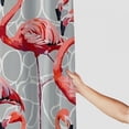 thumbnail image 3 of Orinice  Flamingo Shower Curtains for Bathroom, Elegant Pink Bird Animal Geometric Art Decor Shower Curtain Gray and White , Modern Fabric Bathroom Decor Shower Curtain Set 60x72, 3 of 7