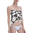 thumbnail image 4 of Kll Seamless Pattern Cute Panda Print Women'S Sarong Coverups Short Bathing Suit Wrap Skirt Beach Wrap Swimsuit Cover Ups, 4 of 7