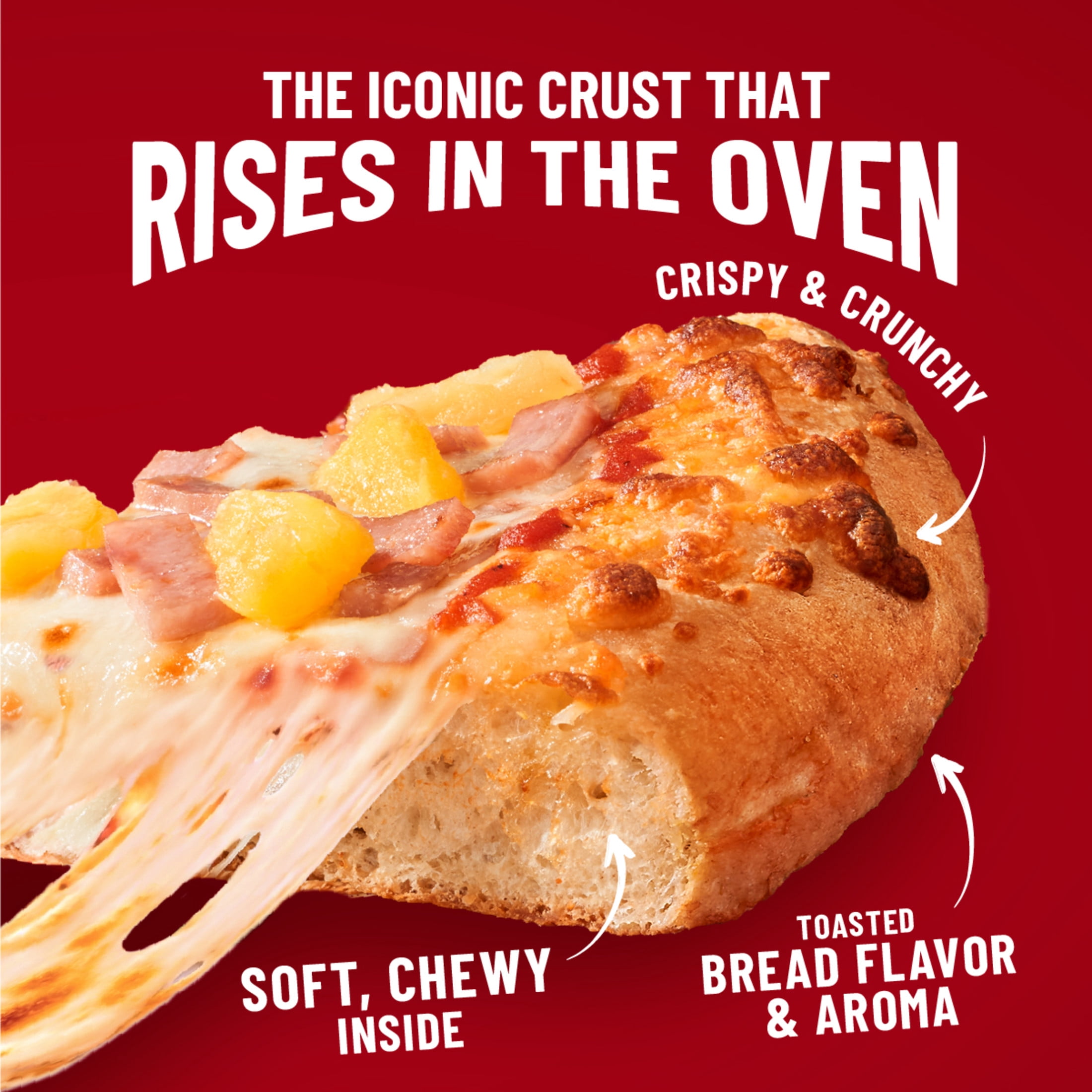 DiGiorno Frozen Pizza, Hawaiian Style Rising Crust, Canadian Bacon and Pineapple, 26.5 oz (Frozen)