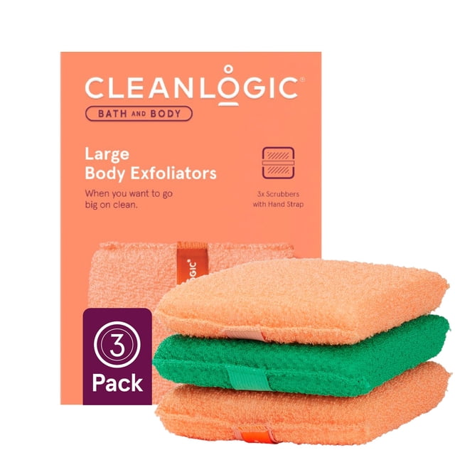 Depurador corporal exfoliante Cleanlogic Bath and Body, paquete de 3