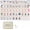 Blue, variant on 160 Pcs American Mahjong Tile Set, 1.4" 4 Layer Acrylic Premium Mahjong(Circus)