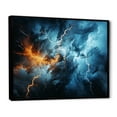 thumbnail image 2 of Designart "Lightning Electric Euphony I" Landscapes Floater Framed Canvas Print, 2 of 7