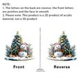 thumbnail image 6 of pdqouc Christmas Snowman & Tree 2D Acrylic Table Decor Festive Desktop Ornament for Home Living Room Table Shelf Desk Fireplace Mantle Tabletop Christmas Decorations, 6 of 7