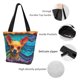 thumbnail image 4 of Balery Colorful Textured Chihuahua Bolsa de Hombro con Diseño, Bolsa Grande y Duradera, Bolsa Versátil para Compras, 4 of 6