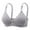 Blue 1, variant on Sports Bra One Shoulder Women Lace Back Button Shaping Cup Adjustable Shoulder Strap Large Size Underwire Bra