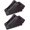2 Pc Medium, variant on ROBLOCK Heavy-Duty Rubber Wheel Chocks with Eyebolt for Cars, RVs, Trucks, Trailers, and Vehicles, 2 Pack Anti-Slip Design Chocks Black Wheel Wedge, (6.5" x 3.75" x 4"), 2 Pcs