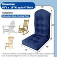 thumbnail image 5 of Adirondack Chair Cushion, Thick Indoor/Outdoor Rocking Chair Cushion with High Elasticity PP Cotton Water-Resistant Patio Furniture Cushions High Back Seat Pads for Porch Yard Lawn Chairs 44x19x4, 5 of 6