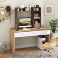 thumbnail image 5 of Costway Desk Bookshelf Desktop Storage Organizer Multiple Bookcases, Wood Composite Brown, 27 lbs, 5 of 10