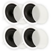 Theater Solutions TS80C In Ceiling 8" Speakers Surround Sound Home Theater 2 Pair Pack