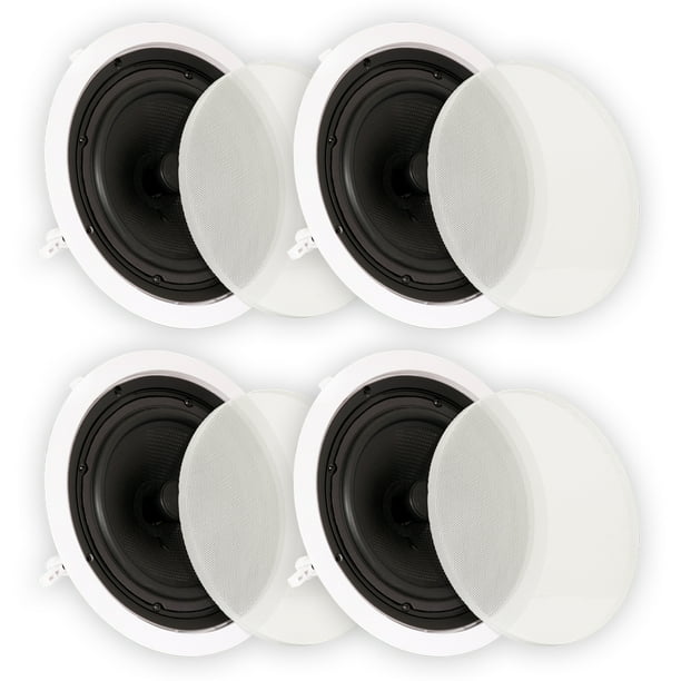 Theater Solutions TS80C Flush Mount Speakers with 8" Woofers Ceiling 2 Pairs