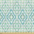 thumbnail image 2 of Ambesonne Ikat Fabric by the Yard Upholstery, Aztec Peruvian Culture, 1 Yard, Grey White Sky Blue, 2 of 5