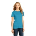 thumbnail image 4 of District Made Ladies Perfect Weight Crew Tee-XL (Bright Turquoise), 4 of 6