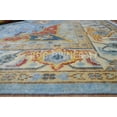thumbnail image 2 of Traditional hand-knotted Oushak Area Rug 8X10 M Blue, Ivory, Lt Grey, Red, Gold, Dk Grey, Handmade Wool Area Rug, 2 of 7