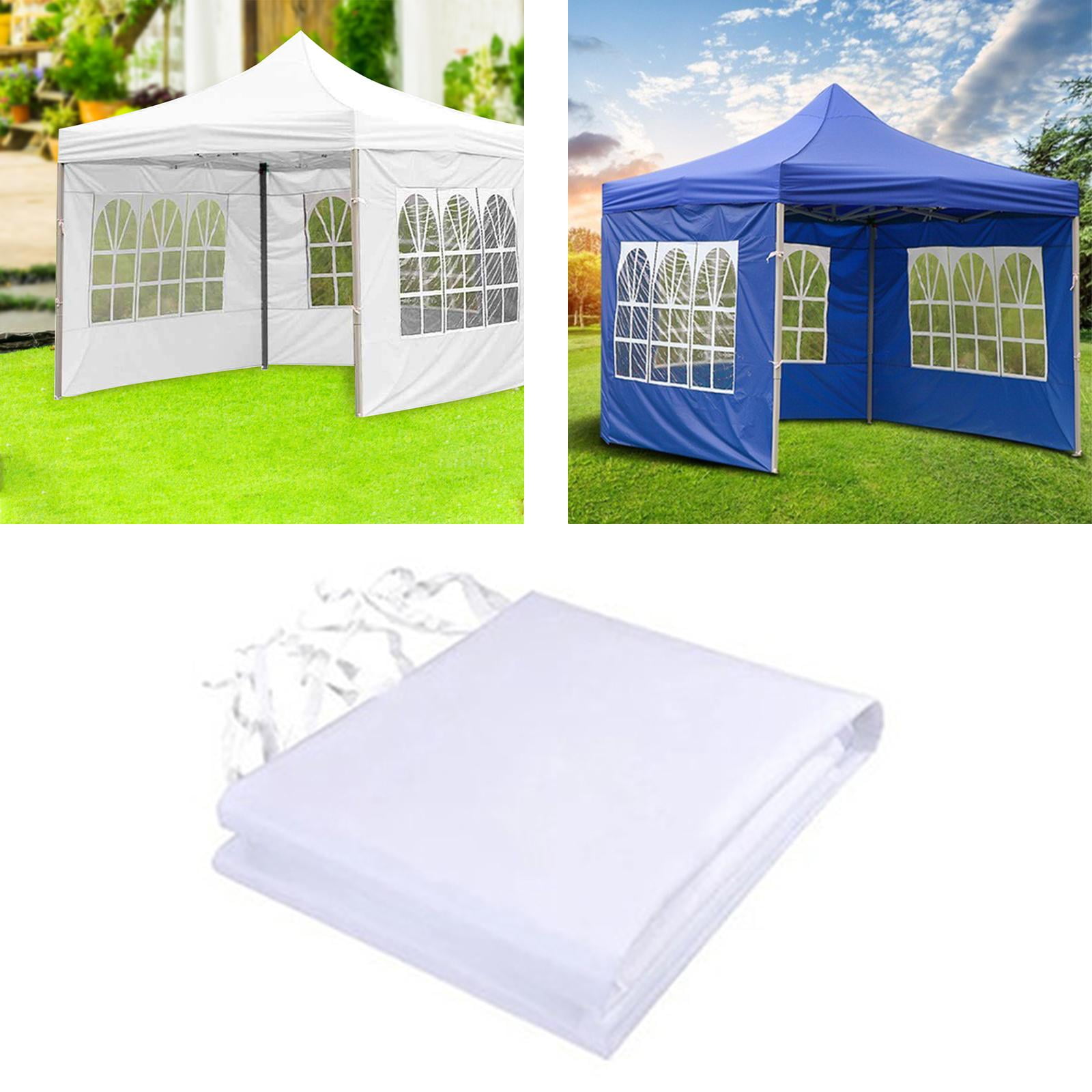 Tente Gazebo 3x2 M, Auvent Camping Extérieur, Mur Latéral En Maille, Oxford, 10 Pers
