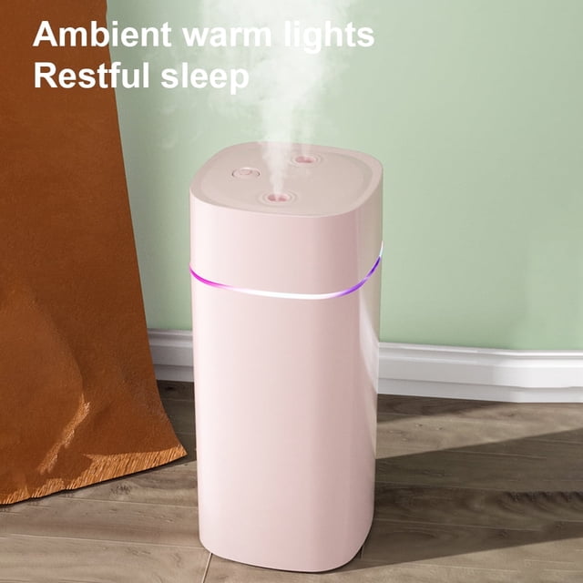 MesaSe 600ML Humidifier for Room Cool Mist Top Fill Humidifiers for Baby Air Humidifier with 3 Modes Colorful Light Auto Shut off