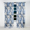 thumbnail image 4 of Designart "Victorian Coastal Tranquility: Classic Pattern III" Floral Curtain Single Panel, 4 of 6