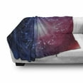thumbnail image 3 of Astrology Soft Flannel Fleece Throw Blanket, Horoscope Geometrical Dots Connected Star Shapes Image, Cozy Plush for Indoor and Outdoor Use, 50" x 70", Blue White and Red, by Ambesonne, 3 of 6