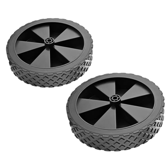 Pack Of 2 Heavy Duty Detachable Rubber Bearing Wheels For Camping Wagons Quiet Rolling Fast Release Design