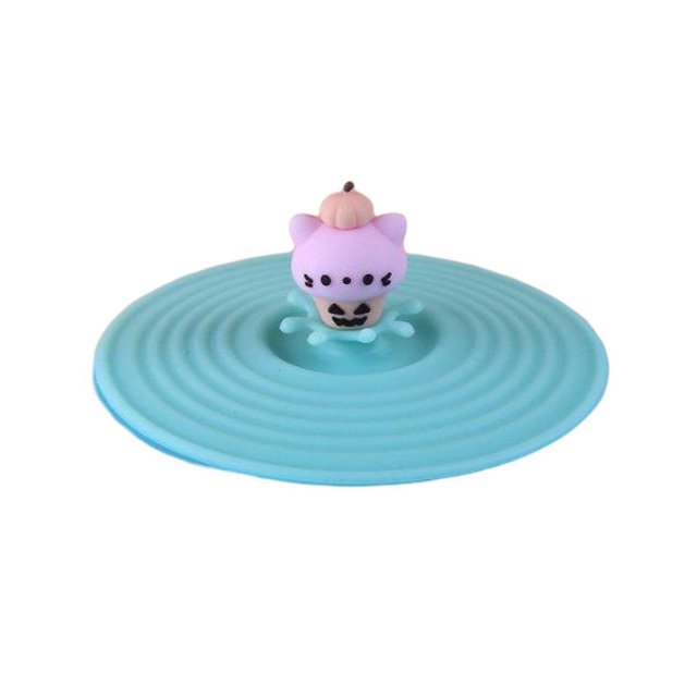Funda de silicona para taza Gardenne, con dibujos animados, a prueba de fugas, resistente al calor y apta para uso alimentario. Accesorios reutilizables.