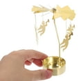 thumbnail image 3 of Shisuyan 3pcs Valentines Day Rotating Candle Holder Spinning Tea Light Candle Holder Romantic Desktop Candle Holder For Wedding And Party Decorations, 3 of 8