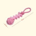 thumbnail image 2 of Oodles Durable Squiggle Grip Rope Dog Toy Set, Pink and Orange, One Size, 2 of 9