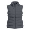 thumbnail image 6 of Women's Puffer Vest Lightweight Quilted Sleeveless Jacket Zip Up Stand Collar Winter Outwears (Dark Gray XXL), 6 of 6