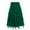Green, variant on Women's Fashion Casual Heavy Industry Nail Bead Petal Mesh Skirt High Waist Mid Length Skirt Midi Skirts for Women High Waist One Size