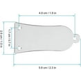 thumbnail image 4 of Yazoeia 3 Holes Metal Bell Shaped Guitar Truss Rod Cover Les Paul Truss Rod Cover for Epiphone LP Les Paul Electric Guitar(silver) CJC912-152756, 4 of 9
