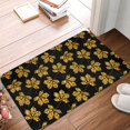 thumbnail image 6 of Bingfone Maple Leaves With Leopard Door Mat 16"x24" Front Entrance Non-Slip Low Profile Washable for Entryway, 6 of 7