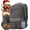 Dk Grey, variant on Dog Travel Bag for Supplies - Backpack with 2 Collapsible Dog Bowls, Food Bag, Treat Pouch: Black