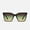 Black/Pistachio Glow, variant on Quay Australia Level Up Square Sunglasses, Black/Black Plum Pink