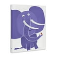 thumbnail image 3 of Stupell Industries Elephant & Bird Friends Animals Painting Wrapped Canvas Canvas Art Print Wall Art, 16 x 20, 3 of 7