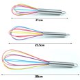 thumbnail image 7 of D-GROEE 3Pack Multicolor Stainless Steel Whisks, Balloon Wire Whisk Set Wisk Kitchen Tool Kitchen whisks for Cooking, Blending, Whisking, Beating, Stirring, 7 of 7
