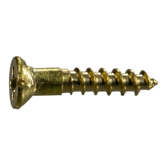 #3 x 1/2" Brass Phillips Flat Head Wood Screws (100 pcs.)